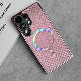 Samsung Galaxy S24 Ultra Luxury Diamond Case Cover with MagSafe