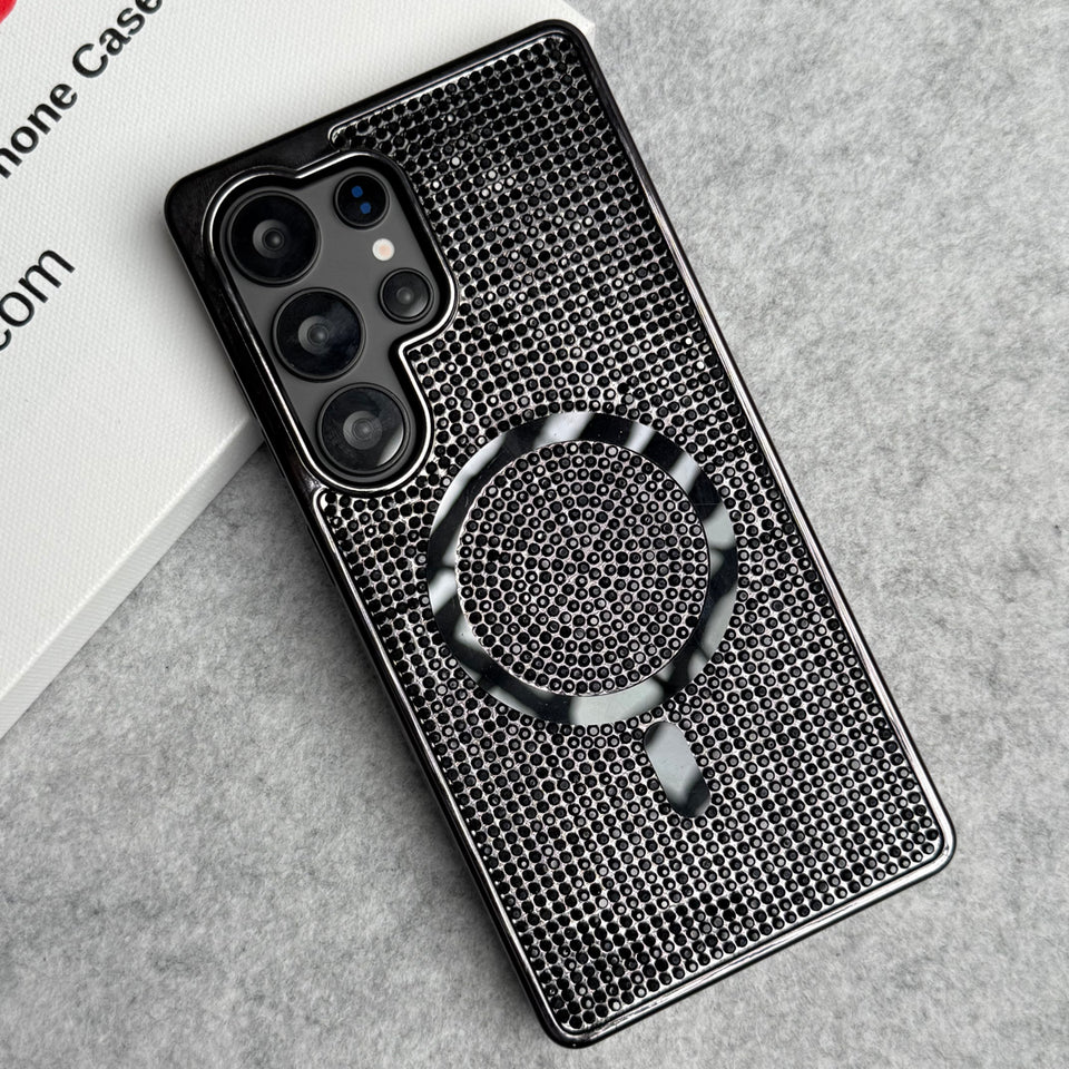 Samsung Galaxy S24 Ultra Luxury Diamond Case Cover with MagSafe