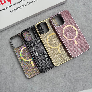 Luxury Diamond Case Cover with MagSafe For iPhone