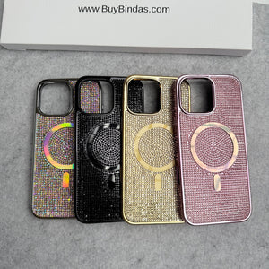 Luxury Diamond Case Cover with MagSafe For iPhone