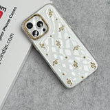Cute Epoxy Golden Snake Pattern Transparent Shockproof Case Cover For iPhone