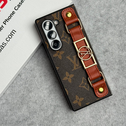 Samsung Galaxy Z Fold 6 Luxury Brand Strap Belt Holder Case