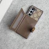 Samsung Galaxy Z Fold 6 Luxury Brand GG Wallet Case Cover