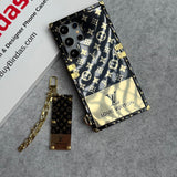 Samsung Galaxy Ultra Series Luxury Brand Shiny Trunk Cover With Key Chain