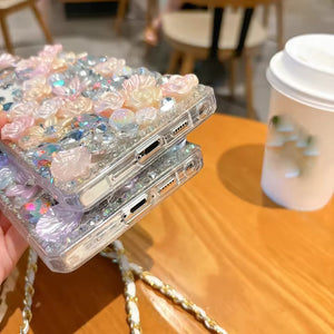 Samsung Galaxy Ultra Series Perfume Rhinestone Diamond Design Sling Girly Cover