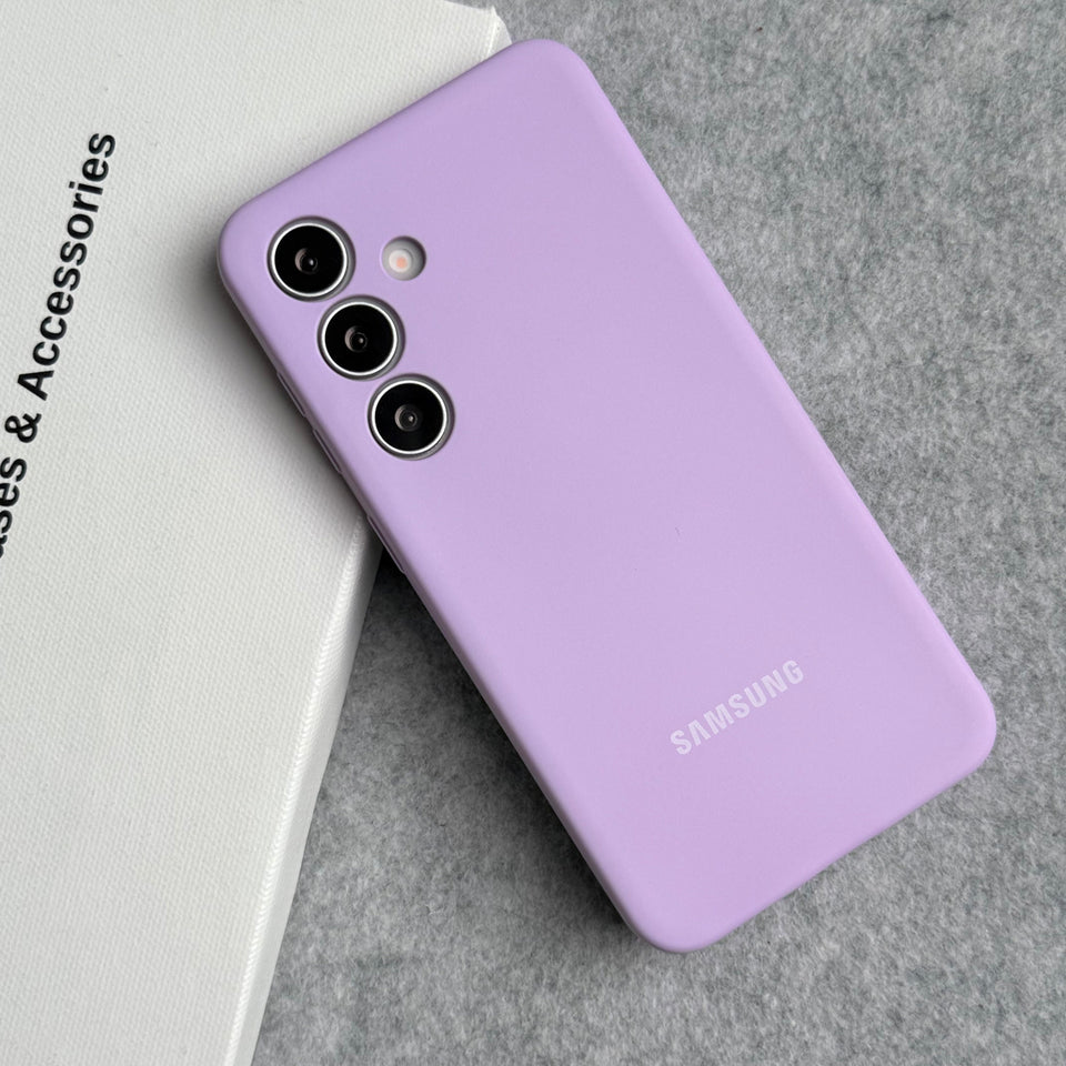Samsung Galaxy S25 Liquid Silicone Case Cover (Lavender)