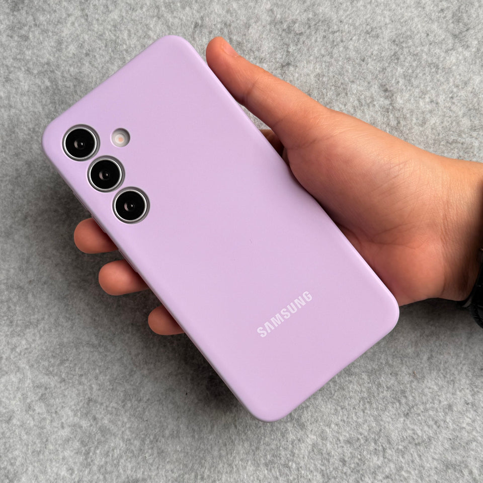 Samsung Galaxy S25 Liquid Silicone Case Cover (Lavender)