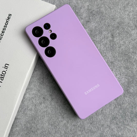 Samsung Galaxy S22 Ultra Liquid Silicone Case Cover (Lavender)