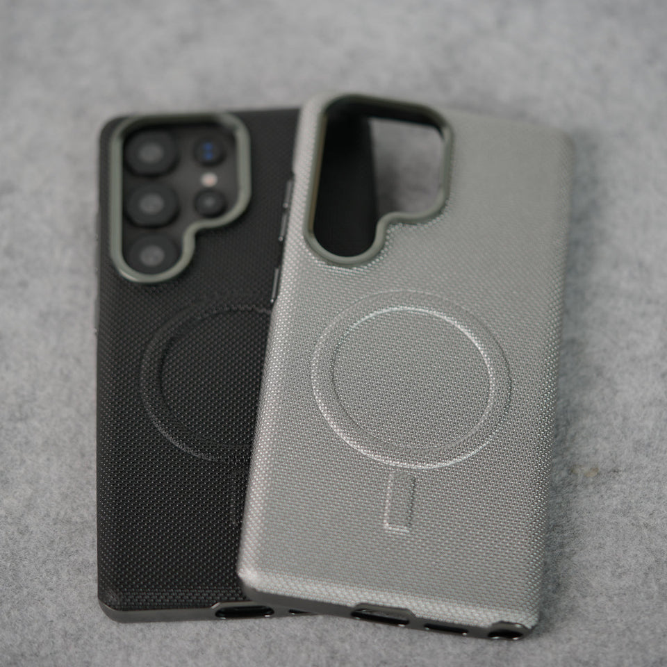 Samsung Galaxy Ultra Series Shiny Dotted MagSafe Cover With Metal Camera Bump