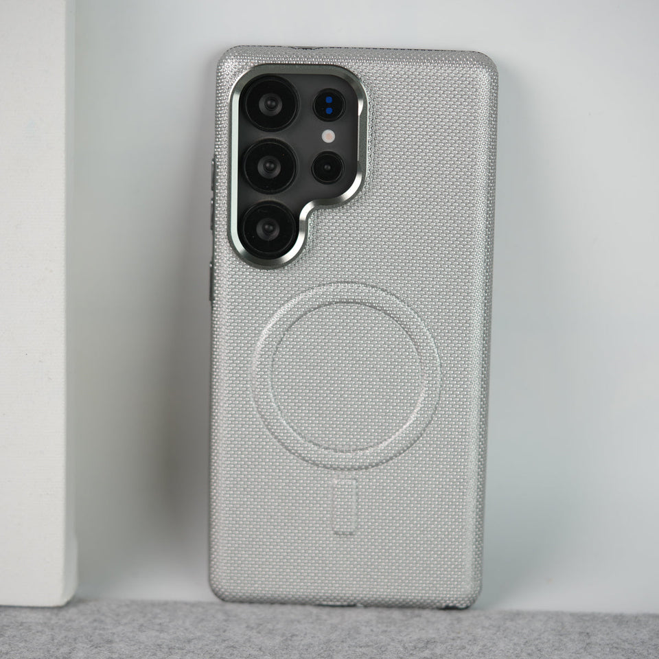 Samsung Galaxy Ultra Series Shiny Dotted MagSafe Cover With Metal Camera Bump