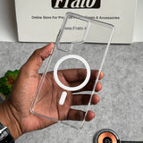 Samsung Galaxy Ultra Series Transparent MagSafe Cover With Metal Camera Bump