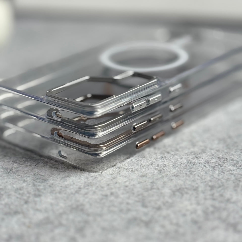 Samsung Galaxy Ultra Series Transparent MagSafe Cover With Metal Camera Bump