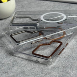 Samsung Galaxy Ultra Series Transparent MagSafe Cover With Metal Camera Bump