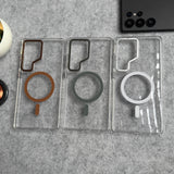 Samsung Galaxy Ultra Series Transparent MagSafe Cover With Metal Camera Bump