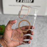 Samsung Galaxy Ultra Series Transparent MagSafe Cover With Metal Camera Bump