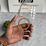 Samsung Galaxy Ultra Series Transparent MagSafe Cover With Metal Camera Bump