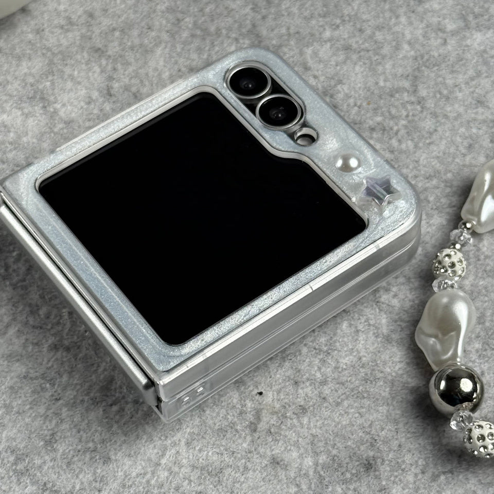 Samsung Galaxy Z Flip 6 3D Pink Butterfly Heart Cover