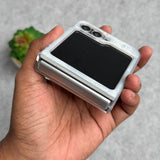 Samsung Galaxy Z Flip 6 3D Silver Bow Knot Case Cover