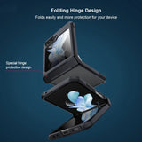 Samsung Galaxy Z Flip 6 Airbags Bumper Transparent Back Case Cover(Black)