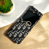 Samsung Galaxy Z Flip 6 Luxury Brand Leather Card Holder Case Cover