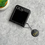 Samsung Galaxy Z Flip 6 Luxury DR Brand PU Leather Design Case Cover