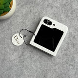 Samsung Galaxy Z Flip 6 Luxury DR Brand PU Leather Design Case Cover