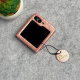 Samsung Galaxy Z Flip 6 Luxury DR Brand PU Leather Design Case Cover