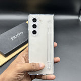 Samsung Galaxy Z Fold 5 Transparent Cristal Hard Shell Cover Case With S-Pent Slot