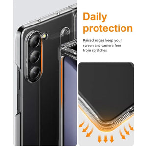 Samsung Galaxy Z Fold 6 Transparent Cristal Hard Shell Cover Case With S-Pent Slot