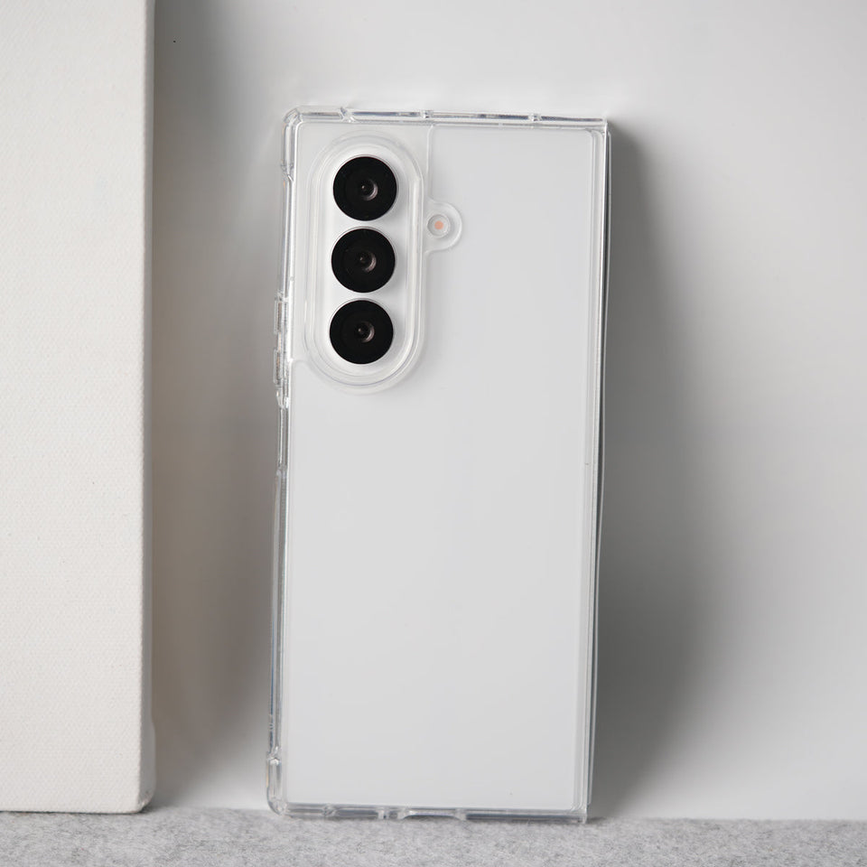 Samsung Galaxy Z Fold 7 Sleek Transparent Case Cover