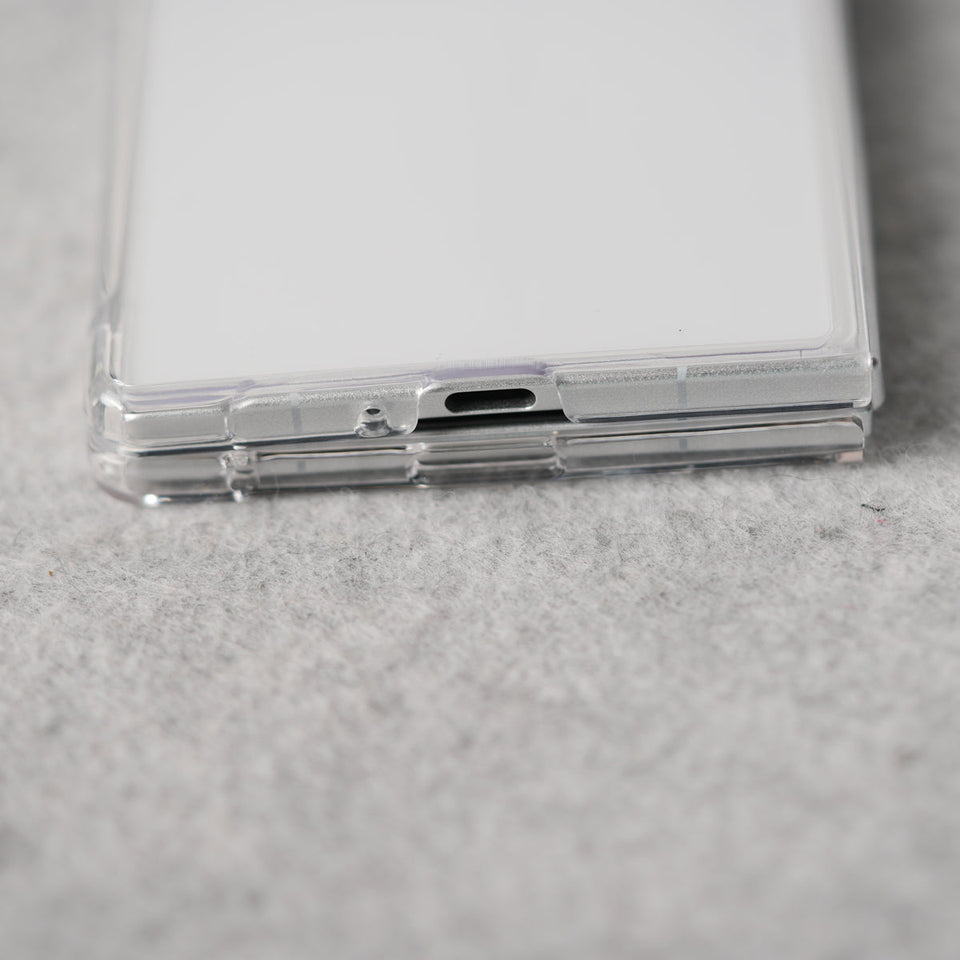 Samsung Galaxy Z Fold 7 Sleek Transparent Case Cover
