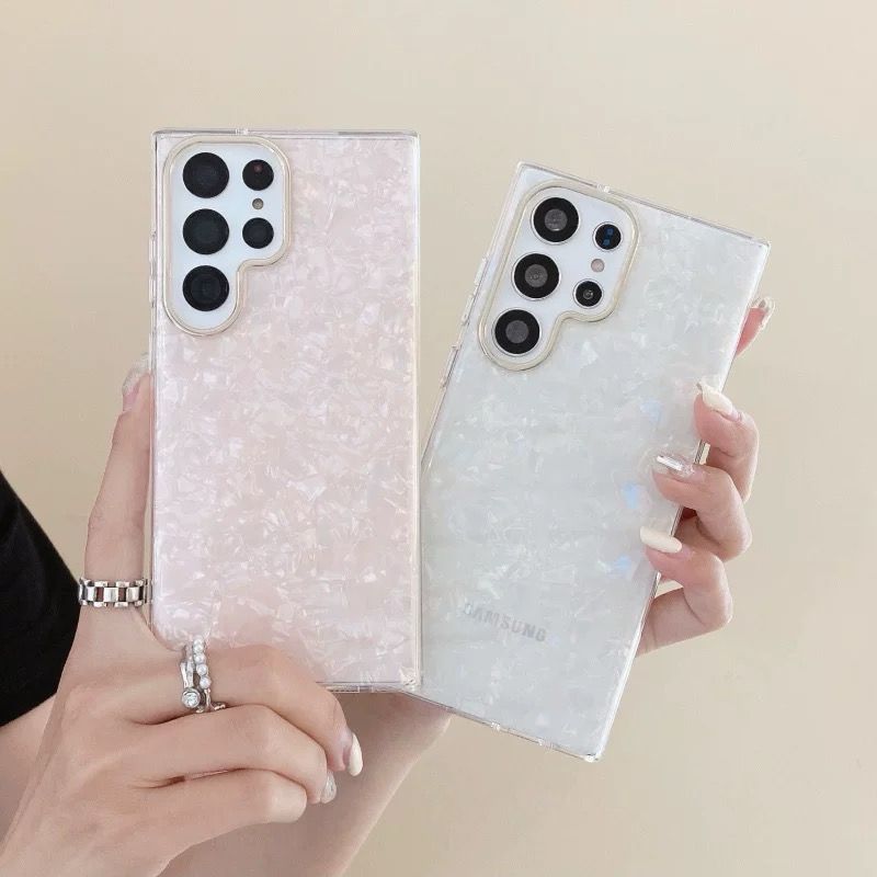 Samsung Galaxy S24 Ultra Glitter Shell Pattern Case Cover