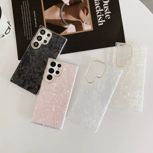 Samsung Galaxy S24 Ultra Glitter Shell Pattern Case Cover