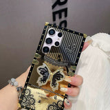 Samsung Galaxy S24 Ultra Butterfly Glitter Kickstand Case