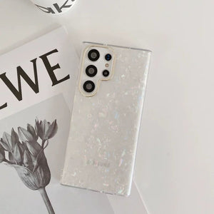 Samsung Galaxy S24 Ultra Glitter Shell Pattern Case Cover