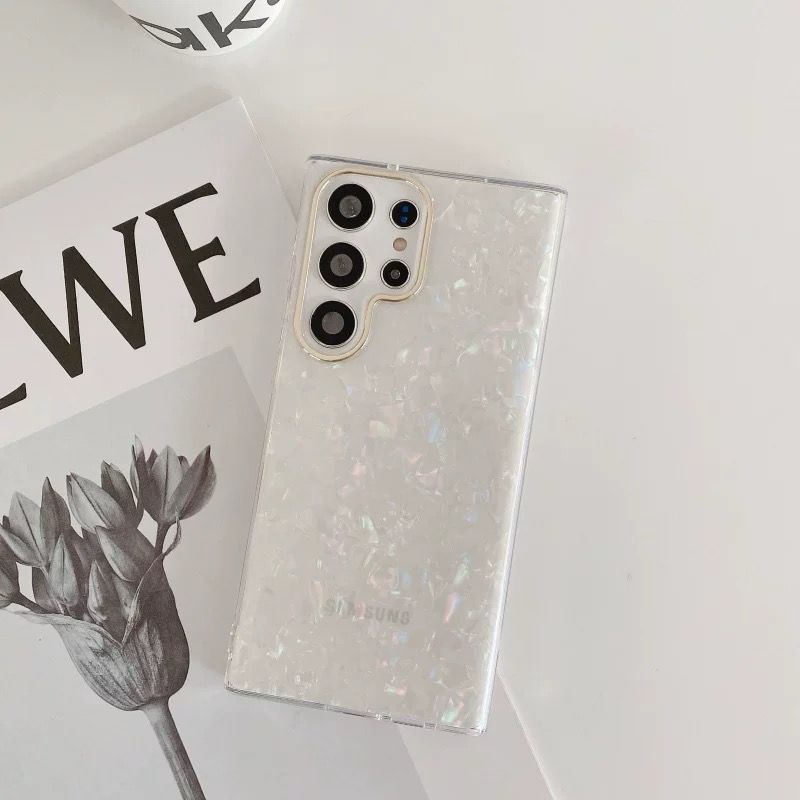 Samsung Galaxy S24 Ultra Glitter Shell Pattern Case Cover