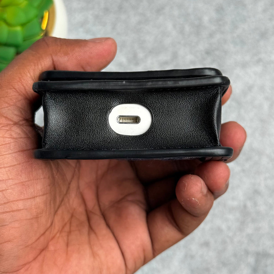 Luxury Branded GG Leather Case For Airpod (Universal Airpod Case)