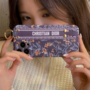 iPhone 16 Series Brand CD Flower Cover Grip Case