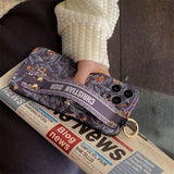 iPhone 16 Series Brand CD Flower Cover Grip Case