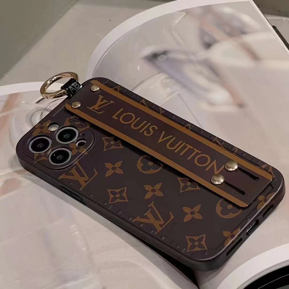 Designer Brand Strap Belt Case Cover For iPhone